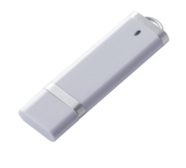 USB plastový biely