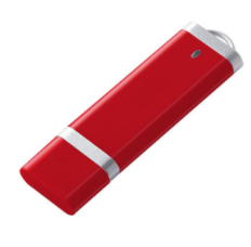 USB plastový červený