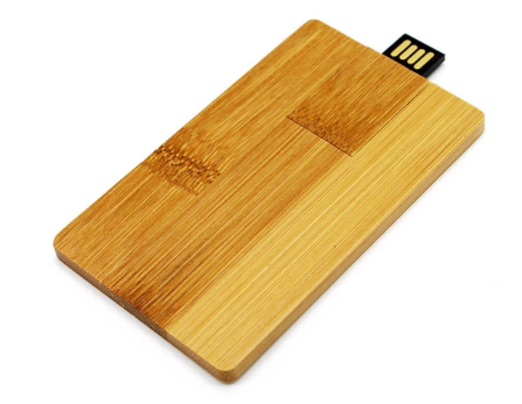 USB KARTA drevo BAMBUS tmavý 2.0/3.0