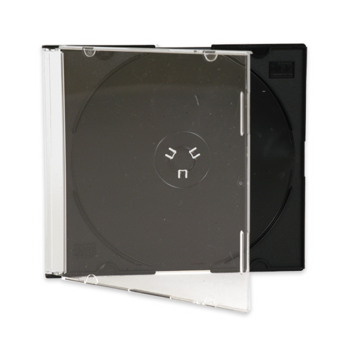 Obal na 1 CD ultra slim čierny HQ, 5,2 mm