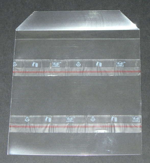 Plastové obálky na CD / DVD, nelepiaca chlopňa + 2x zadné lepenie, 125 mm x 125 mm / 70 µm