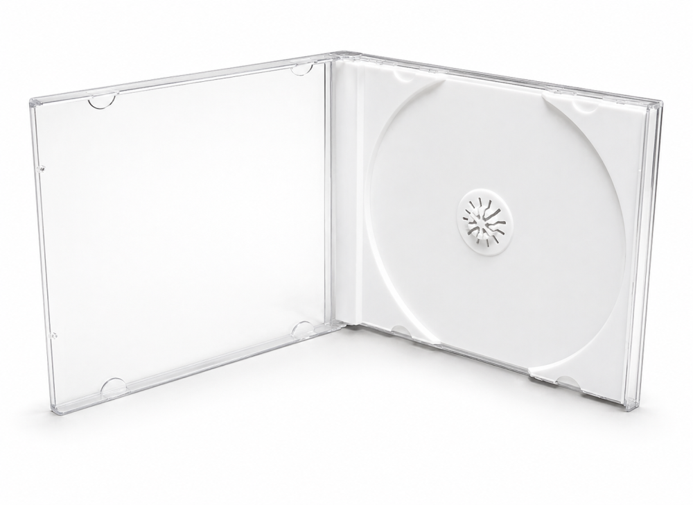 Obal na 1 CD s bielym trayom HQ, JWC box - 10,4 mm