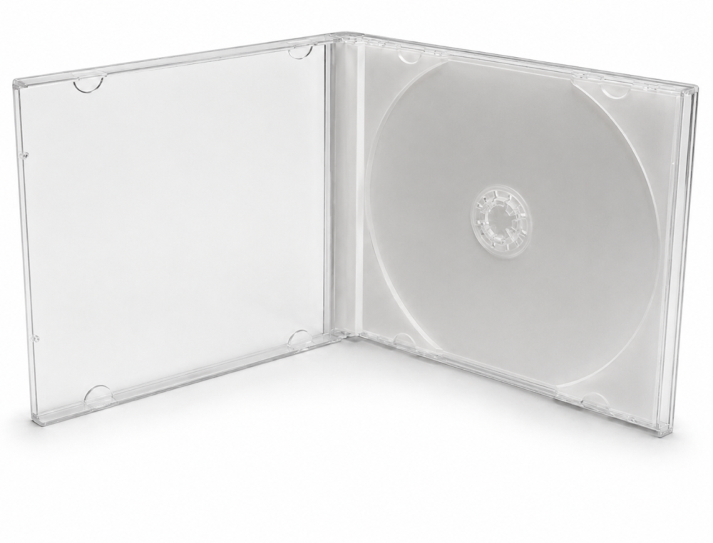 Obal na 1 CD s priehľadným matným trayom HQ, JWC box - 10,4 mm