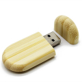 Drevený USB OVÁL BAMBUS 2.0/3.0