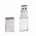 USB KRYSTAL sklo/kov 2.0 - 3.0 strieborn