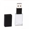 USB KRYSTAL sklo/kov 2.0 - 3.0 ierny