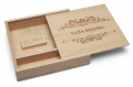 SET "Naša svadba 1": USB + ve¾ká krabièka drevo, farba JAVOR