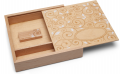 SET "Svadobný motív": USB + drevená krabièka, javor