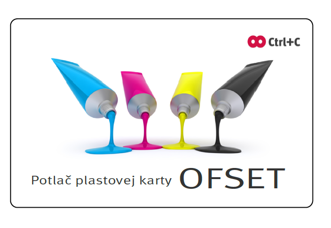 Ofsetov potla plastovch kariet