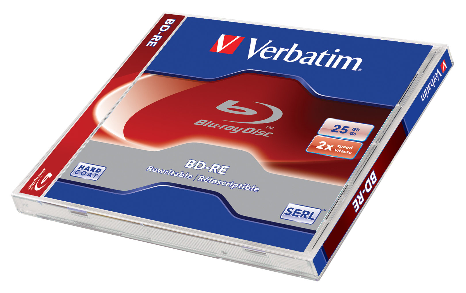 BD-RE Blu-ray Verbatim 25 GB 2x, JWC box, 43615