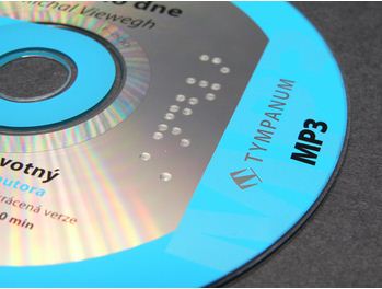Potlač CD a DVD Braillovým písmom
