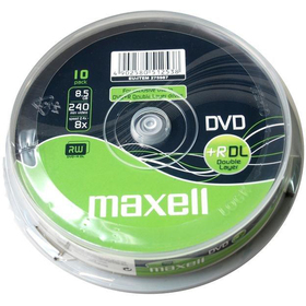 DVD+R Maxell Double Layer 8,5 GB 8x, cake 10 ks, 275987