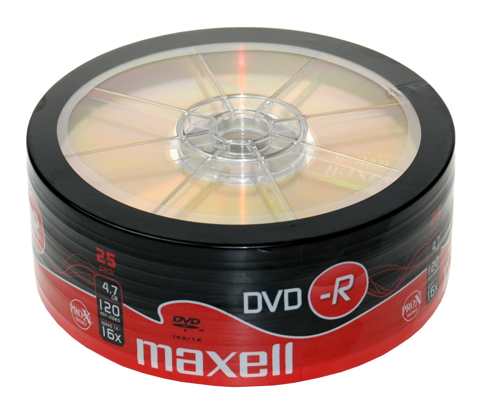 DVD-R Maxell 4,7 GB 16x, celofán 25 ks, 275731