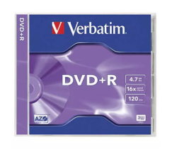 DVD+R Verbatim 4,7 GB 16x JWC box, 43496