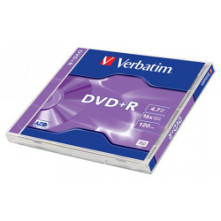 DVD+R Verbatim 4,7 GB 16x JWC box, 43496