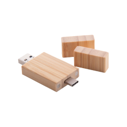 Drevený USB kľúč OTG BAMBUS CARBON 3.0 64GB Drevený USB kľúč OTG BAMBUS CARBON 3.0 64GB