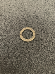Krok kovov mosadz, priemer 20 mm