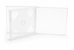 Obal na 3 CD s prieh�adn�m trayom HQ, Multipack box - 24 mm