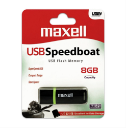 Maxell 8 GB USB k 2.0 ierny Speedboat, 855008.00.TW