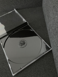 Obal na 1 CD s iernym lesklm trayom HQ, JWC box - 10,4 mm