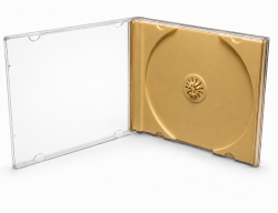 Obal na 1 CD so zlat�m trayom HQ, JWC box - 10,4 mm