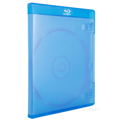 Obal na 1ks Blu-ray priehadn modr HQ, 12mm - mierne pokodenie
