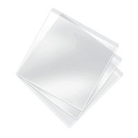 Plastov oblky na mini 8 cm CD, 85 mm x 85 mm / 70 m