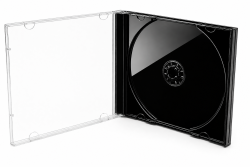 Obal na 1 CD s �iernym leskl�m trayom HQ, JWC box - 10,4 mm