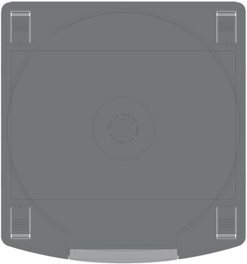 Spojiteľný obal na CD / DVD / BD čierny, 10 kusov, AC-ST10