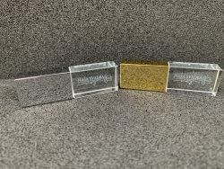 USB KRYSTAL sklo/kov "Naa svadba" 2.0 - 3.0 strieborn/zlat