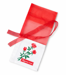 Vrec��ko na su�en� ru�e, organza + bavlna, bez n�plne