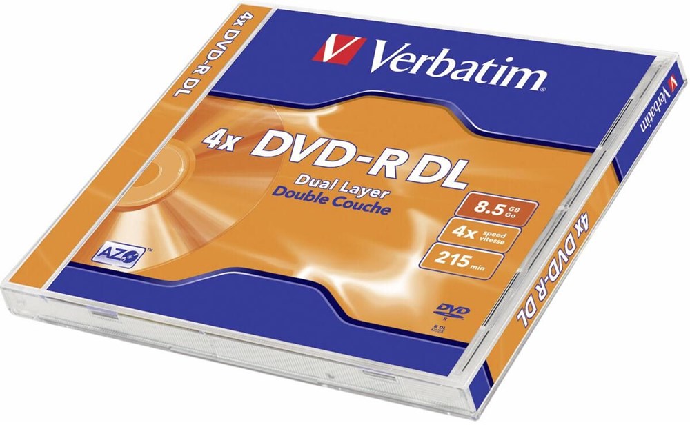 DVD-R Verbatim Double Layer 8,5 GB 4x, JWC box, 43542