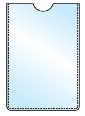 Obal PVC na kartičku/kartu 60 x 90 mm