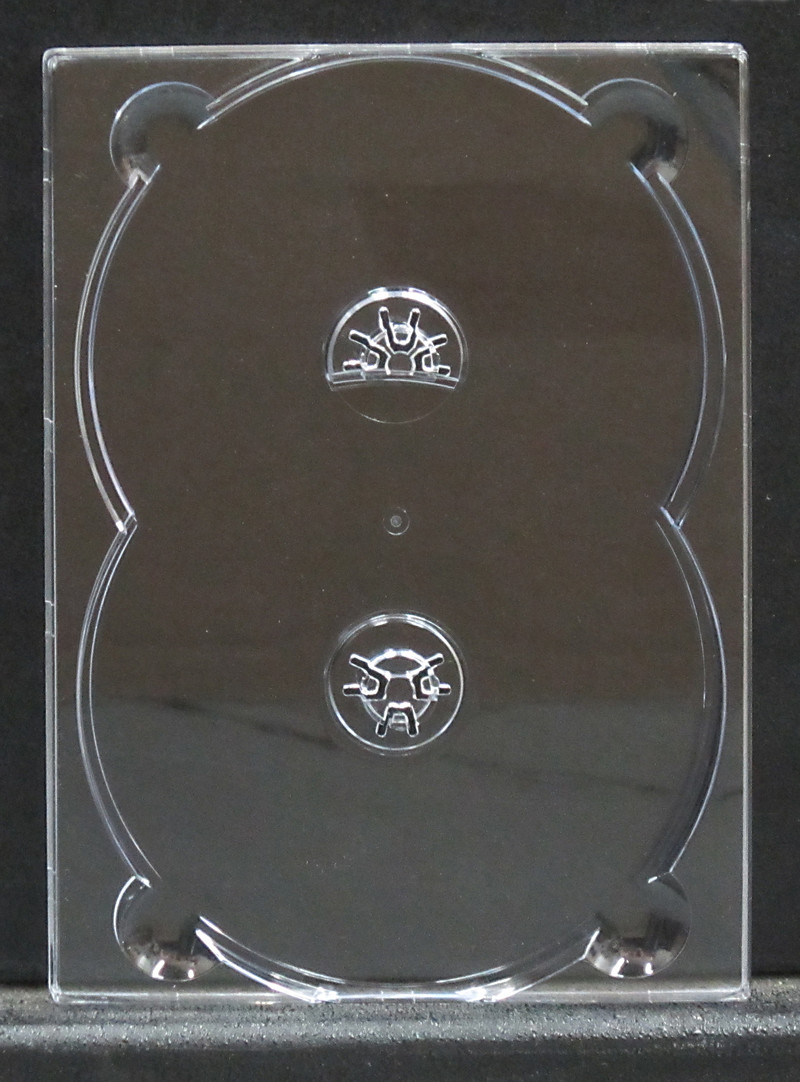 Plastový tray na 2 DVD Digipak, priehľadný, 186 mm x 136 mm