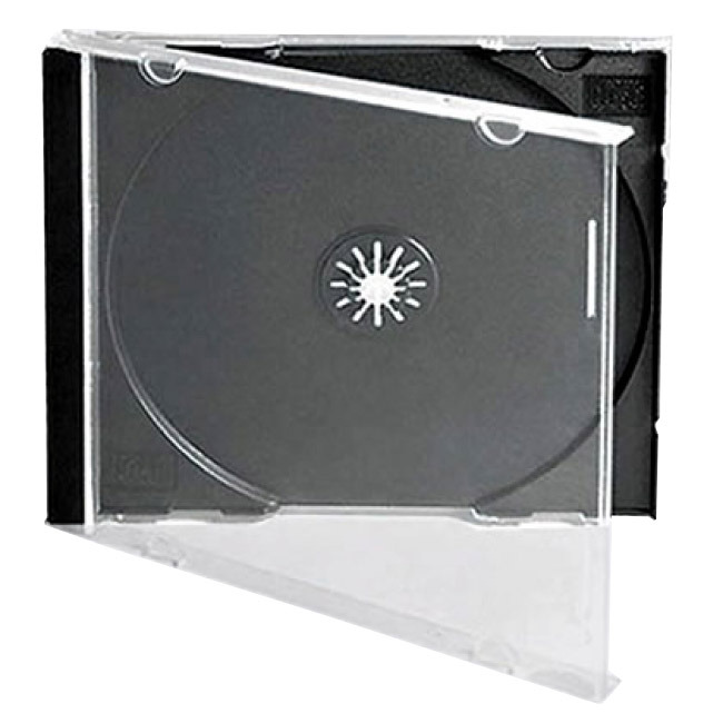 Obal na 1 CD s čiernym trayom HQ, JWC box - 10,4 mm